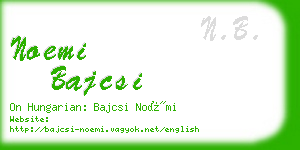 noemi bajcsi business card